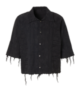 Cropped Linen Shirt